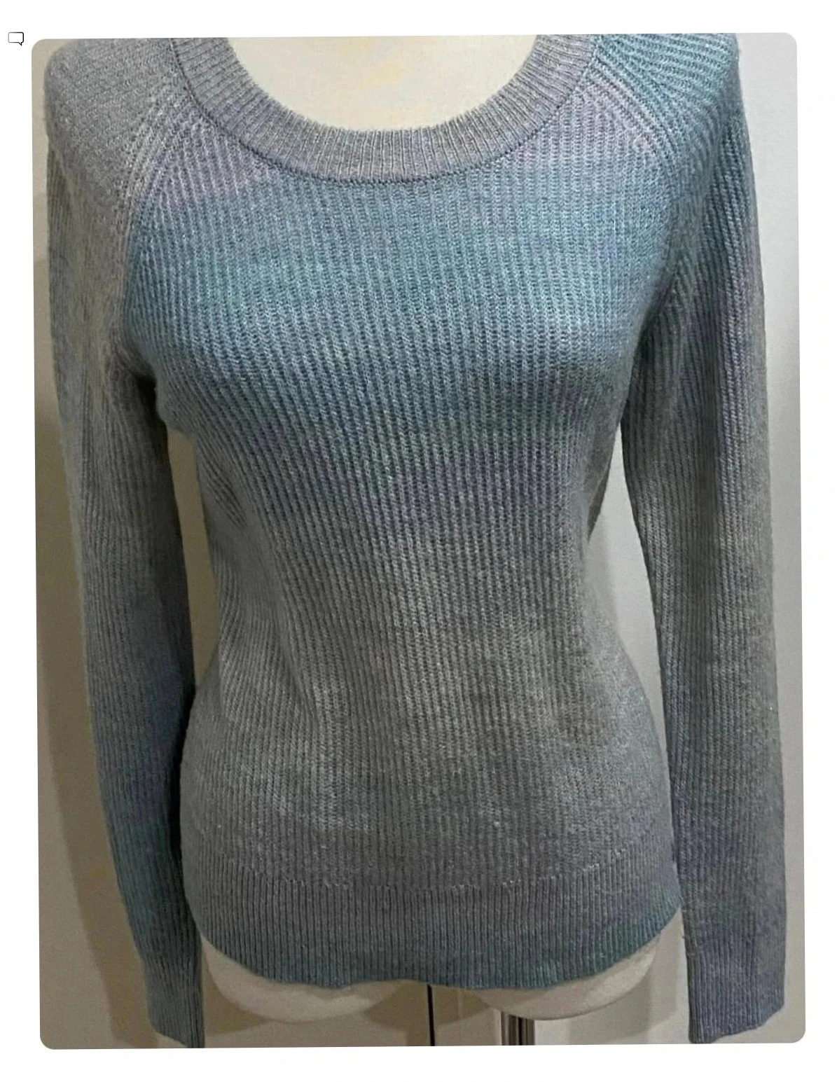 Jersey Venus degradado azul de cuello redondo de manga larga Talla S Rails – photo 3